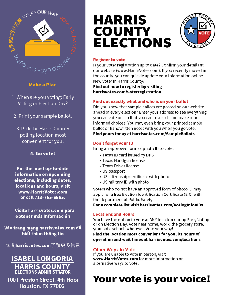 Harris County Elections International Management District