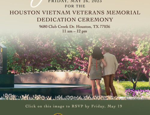 Leaders speak in English and Vietnamese about May 26 Vietnam Veterans Memorial dedication