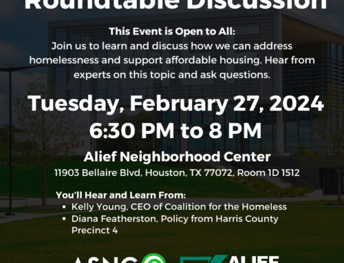 Please Join Us: Alief Roundtable, Feb. 27