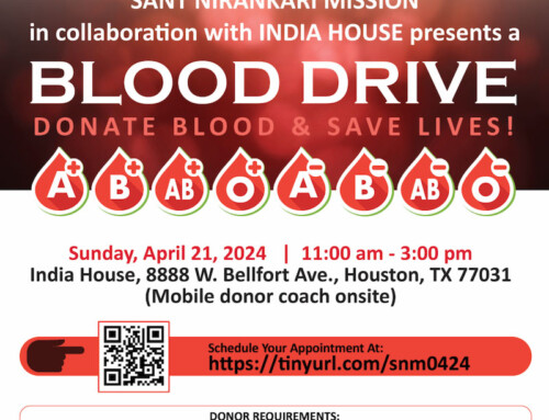 Blood Drive at India House, Apr 21