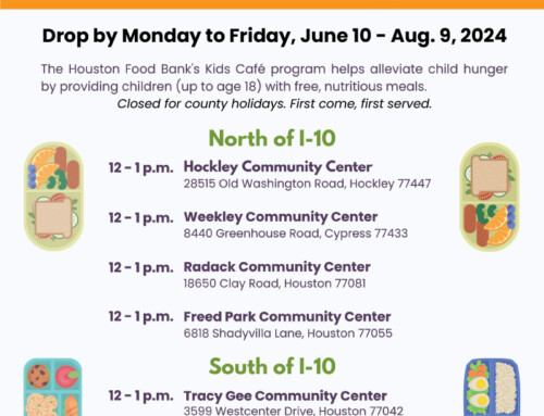 Kid’s Café Summer Meal Program, June 10-Aug. 9