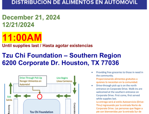 Tzu Chi USA: Drive-Thru Food Distribution, Dec. 21