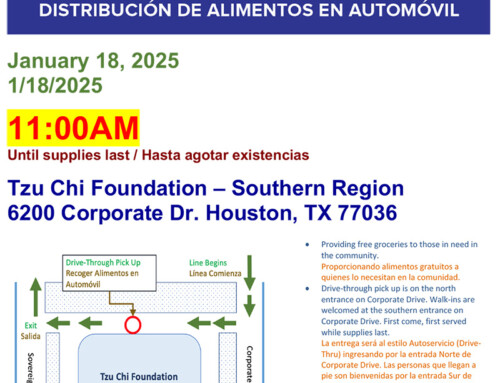 Tzu Chi USA: Drive-Thru Food Distribution, Jan. 18