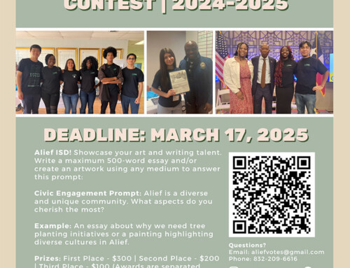 Calling Alief ISD High School Students: Art & Essay Contest