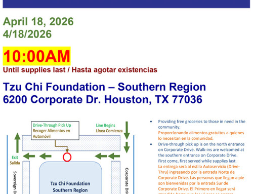 Tzu Chi USA Drive-Thru Food Distribution, April 18